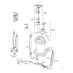 MESTO Hochdrucksprühgerät 3618P, 10 Liter, FPM
