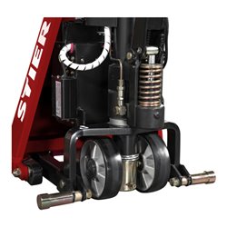 STIER Semi-Elektro-Scherenhubwagen EZX-15 Tragkraft 1500kg Gabellänge 1170mm