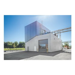 MUNK Einzügige Steigleiter mit Rückenschutz (Notleiter) Aluminium eloxiert 5,96m