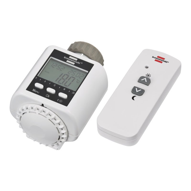 Funk-Heizkörperthermostat FHT 433 weiss, mit Funkfernbedienung und Heizungs-Ventiladapter