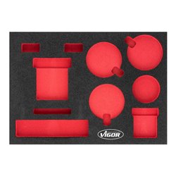 VIGOR Weichschaumeinlage 1/2+ Leer V5740-L