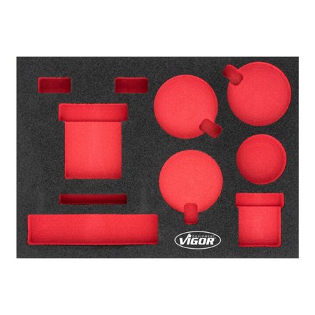 VIGOR Weichschaumeinlage 1/2+ Leer V5740-L