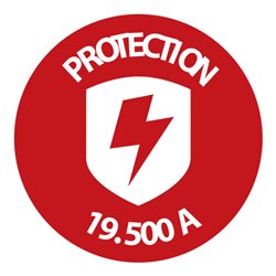 Secure-Tec 19.500A Überspannungsschutz-Automatiksteckdosenleiste  6-fach anthrazit 3m H05VV-F 3G1,5 1xMaster 5xSlave