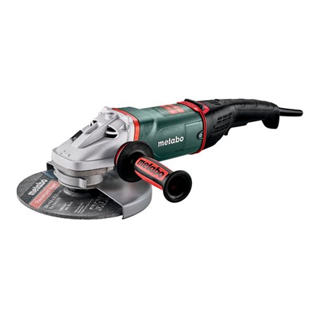 Metabo Winkelschleifer WEPBA 26-230 MVT Quick mit Bremse, Schnellspannmutter, drehbarem Haupthandgriff, Totmannschalter Karton