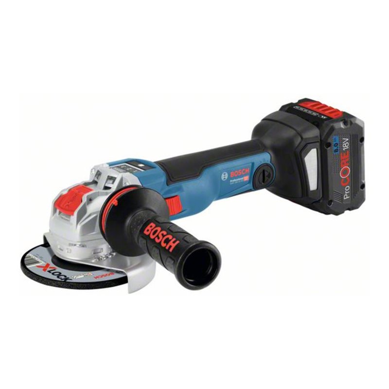 Bosch Akku-Winkelschleifer GWX 18V-10 SC mit 2 x ProCORE18V 8,0 Ah Akku