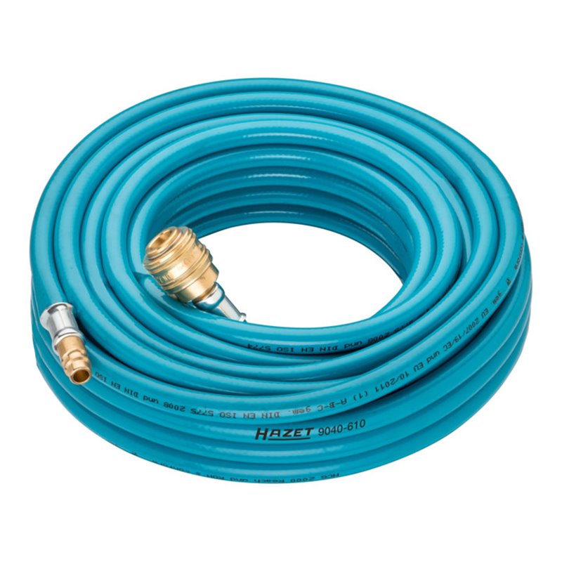 HAZET Druckluftschlauch mit Schnellkupplung und Anschlussnippel 9040-610