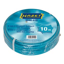 HAZET Druckluftschlauch mit Schnellkupplung und Anschlussnippel 9040-610