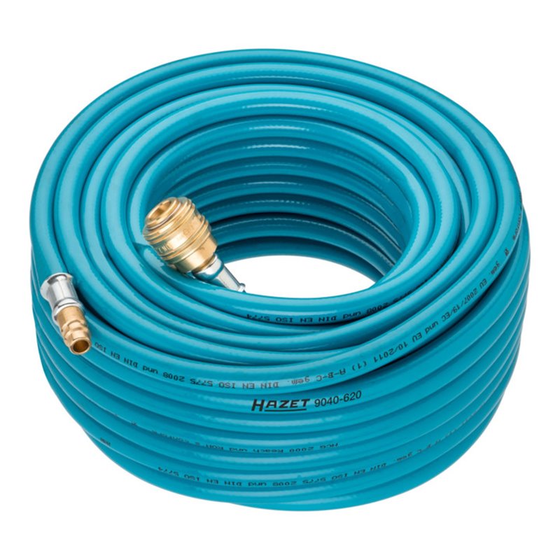 HAZET Druckluftschlauch mit Schnellkupplung und Anschlussnippel 9040-620