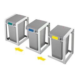 Hailo ProfiLine Öko L (Basiseinheit), Flexibles Mülltrennsystem, 19 ltr