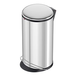 Hailo Harmony L, Design-Tret-Mülleimer, 20 ltr, Edelstahl