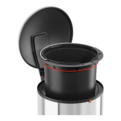 Hailo Harmony L, Design-Tret-Mülleimer, 20 ltr, Edelstahl