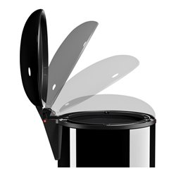 Hailo Harmony L, Design-Tret-Mülleimer, 20 ltr, Schwarz