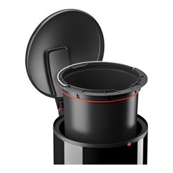 Hailo Harmony L, Design-Tret-Mülleimer, 20 ltr, Schwarz