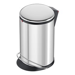 Hailo Harmony M, Design-Tret-Mülleimer, 12 ltr, Edelstahl