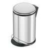 Hailo Harmony M, Design-Tret-Mülleimer, 12 ltr, Edelstahl