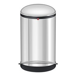 Hailo Harmony M, Design-Tret-Mülleimer, 12 ltr, Edelstahl