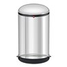 Hailo Harmony M, Design-Tret-Mülleimer, 12 ltr, Edelstahl