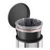Hailo Harmony M, Design-Tret-Mülleimer, 12 ltr, Edelstahl