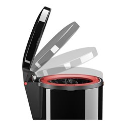 Hailo Pure S, Design-Tret-Kosmetikeimer, 3 ltr, Schwarz