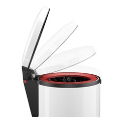 Hailo Pure S, Design-Tret-Kosmetikeimer, 3 ltr, Weiß