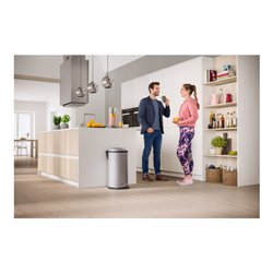 Hailo Harmony L, Design-Tret-Mülleimer, 20 ltr, Weiß