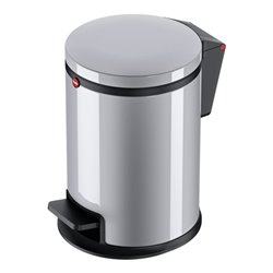 Hailo Pure S, Design-Tret-Kosmetikeimer, 3 ltr, Silber