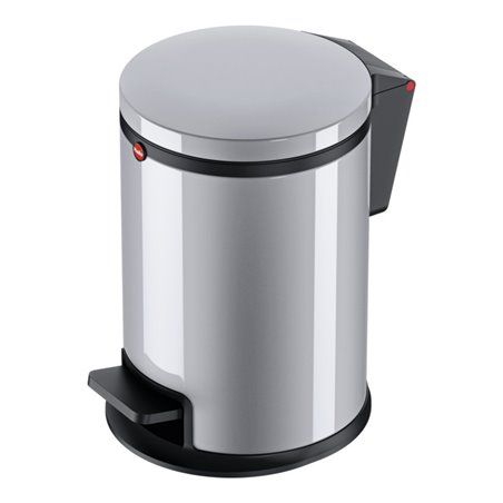 Hailo Pure S, Design-Tret-Kosmetikeimer, 3 ltr, Silber