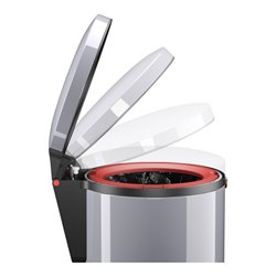 Hailo Pure S, Design-Tret-Kosmetikeimer, 3 ltr, Silber