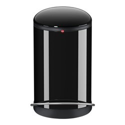 Hailo Harmony M, Design-Tret-Mülleimer, 12 ltr, Schwarz