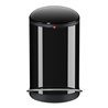 Hailo Harmony M, Design-Tret-Mülleimer, 12 ltr, Schwarz