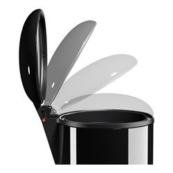 Hailo Harmony M, Design-Tret-Mülleimer, 12 ltr, Schwarz