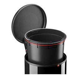 Hailo Harmony M, Design-Tret-Mülleimer, 12 ltr, Schwarz