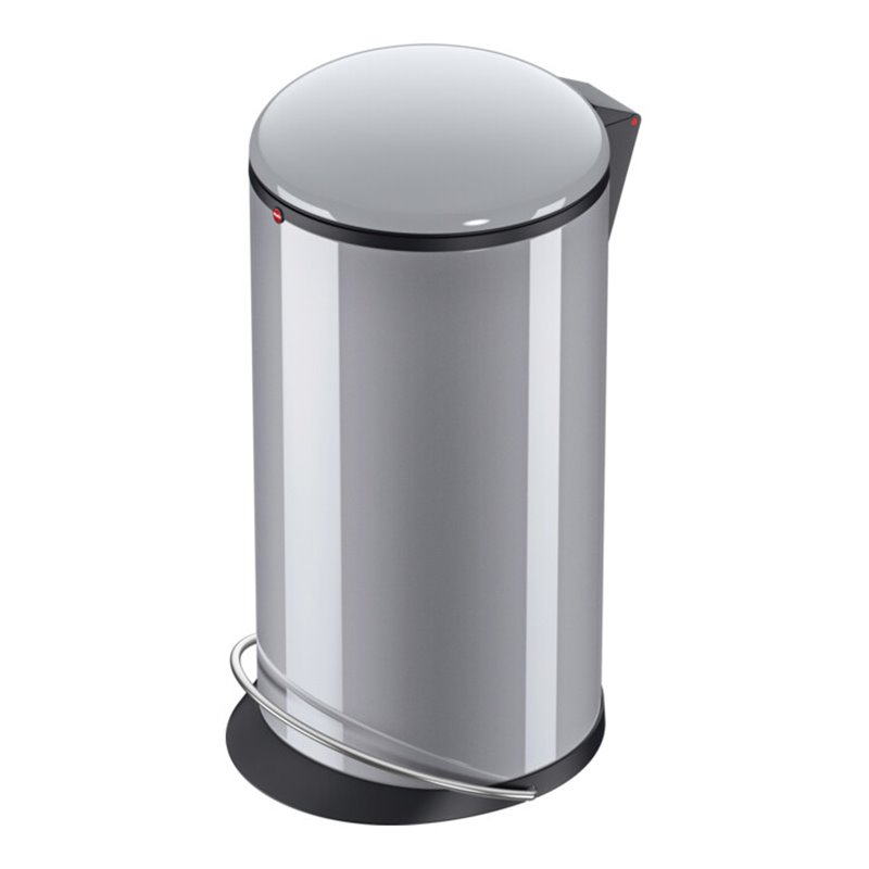 Hailo Harmony L, Design-Tret-Mülleimer, 20 ltr, Silber