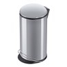 Hailo Harmony L, Design-Tret-Mülleimer, 20 ltr, Silber