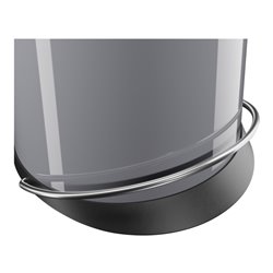 Hailo Harmony L, Design-Tret-Mülleimer, 20 ltr, Silber