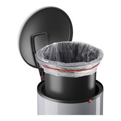 Hailo Harmony L, Design-Tret-Mülleimer, 20 ltr, Silber