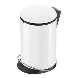 Hailo Harmony M, Design-Tret-Mülleimer, 12 ltr, Weiß