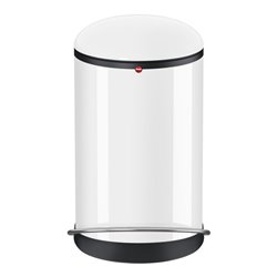 Hailo Harmony M, Design-Tret-Mülleimer, 12 ltr, Weiß