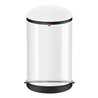 Hailo Harmony M, Design-Tret-Mülleimer, 12 ltr, Weiß