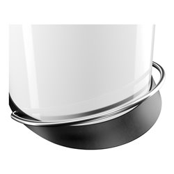 Hailo Harmony M, Design-Tret-Mülleimer, 12 ltr, Weiß