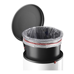 Hailo Harmony M, Design-Tret-Mülleimer, 12 ltr, Weiß