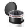 Hailo Harmony M, Design-Tret-Mülleimer, 12 ltr, Weiß