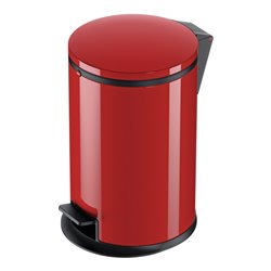 Hailo Pure M, Design-Tret-Mülleimer, 12 ltr, Rot