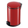 Hailo Pure M, Design-Tret-Mülleimer, 12 ltr, Rot