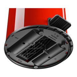 Hailo Pure M, Design-Tret-Mülleimer, 12 ltr, Rot