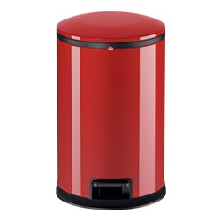 Hailo Pure M, Design-Tret-Mülleimer, 12 ltr, Rot