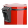 Hailo Pure M, Design-Tret-Mülleimer, 12 ltr, Rot