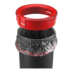 Hailo Pure M, Design-Tret-Mülleimer, 12 ltr, Rot