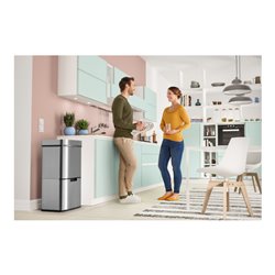 Hailo Öko Vario XL, Design-Sensor-Mülltrenner, 25 + 25 + 4 ltr, Edelstahl Anti-Fingerprint