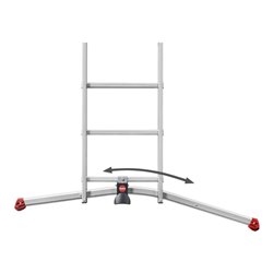 Hailo S100 ProfiLOT, Aluminium Kombileiter 3-teilig, 3x12 Sprossen